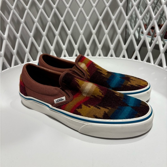 Vans Shoes - Vans Slip-On Shoes in Brown Multi